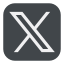 image of X logo in black